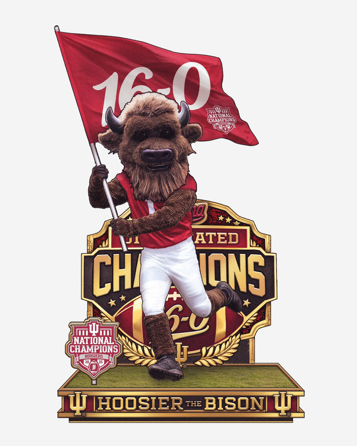 Hoosier The Bison Indiana Hoosiers 2025 Football National Champions 16-0 Mascot Bobblehead FOCO - FOCO.com