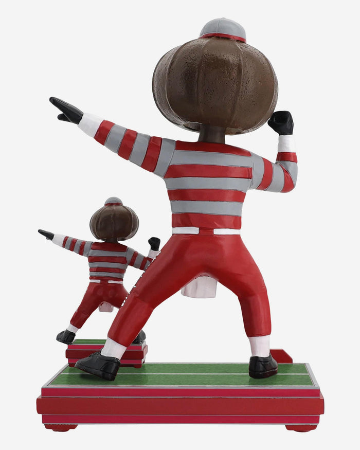 Brutus Buckeye Ohio State Buckeyes Magnetized Magnetized Bobble Dubblz Mascot Bobblehead FOCO - FOCO.com