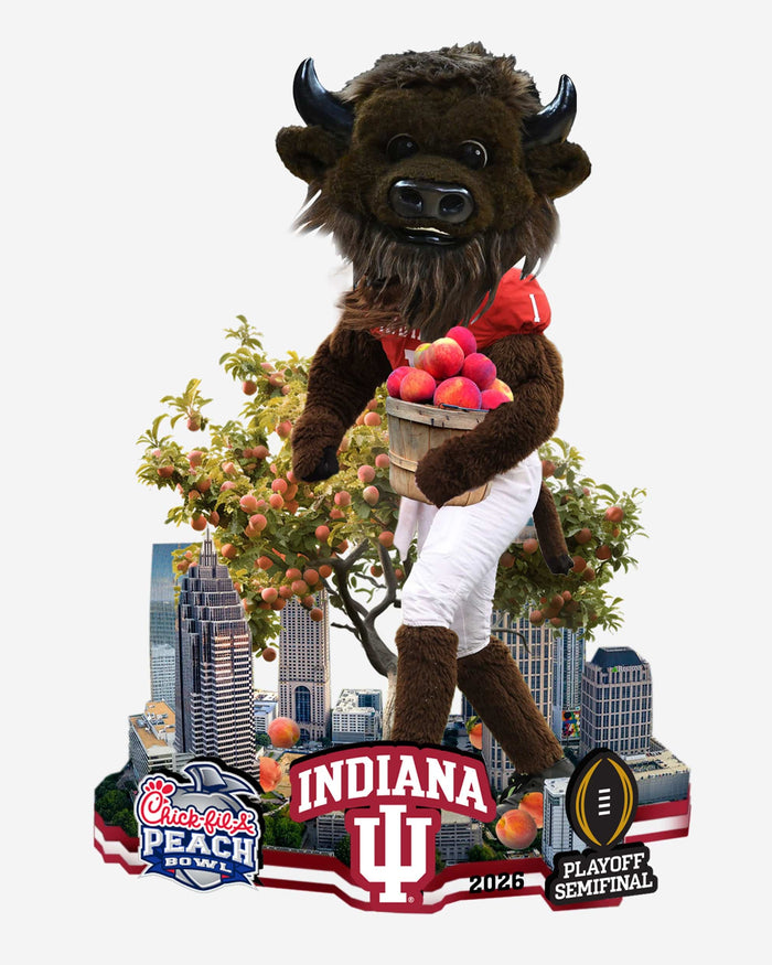 Indiana Hoosiers Peach Bowl Winner Mascot Bobblehead FOCO - FOCO.com