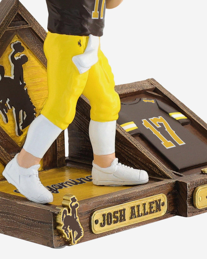 Josh Allen Wyoming Cowboys Jersey Retirement Bobblehead FOCO - FOCO.com
