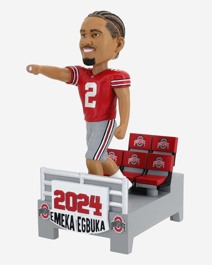 Emeka Egbuka Ohio State Buckeyes 2024 Banner Bobblehead FOCO - FOCO.com