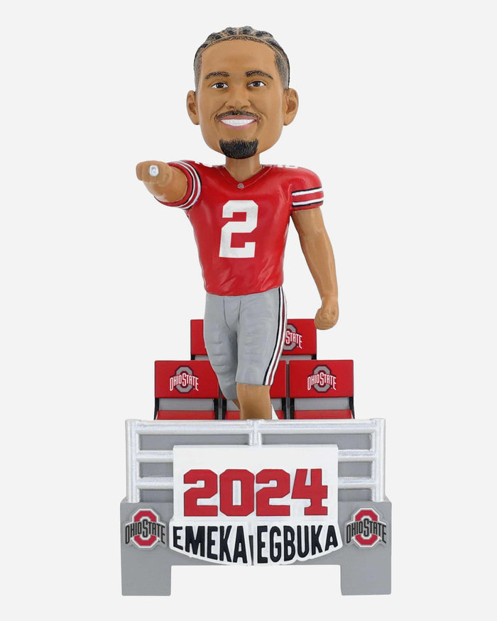 Emeka Egbuka Ohio State Buckeyes 2024 Banner Bobblehead FOCO - FOCO.com