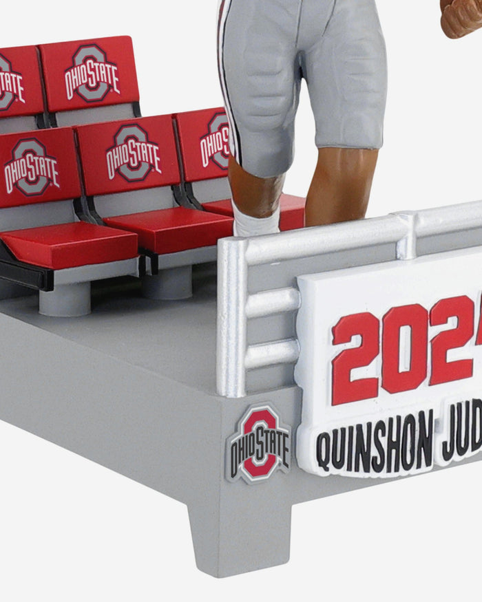 Quinshon Judkins Ohio State Buckeyes 2024 Banner Bobblehead FOCO - FOCO.com