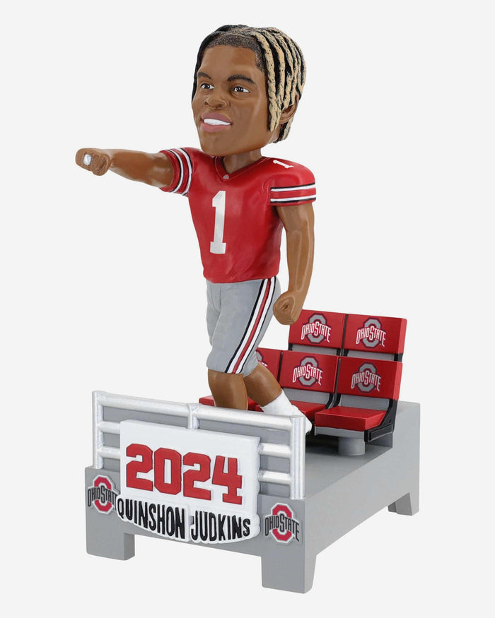Quinshon Judkins Ohio State Buckeyes 2024 Banner Bobblehead FOCO - FOCO.com
