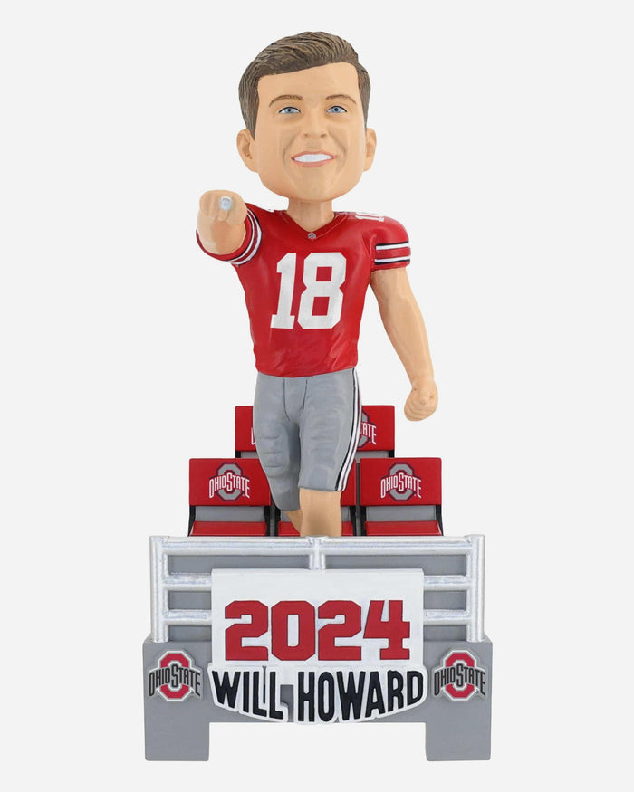 Will Howard Ohio State Buckeyes 2024 Banner Bobblehead FOCO - FOCO.com