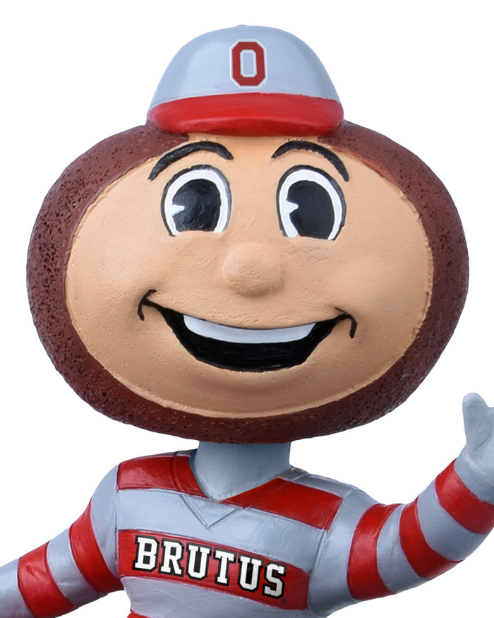 Brutus Buckeye Ohio State Buckeyes Back to Football Bus Mascot Mini Bobblehead