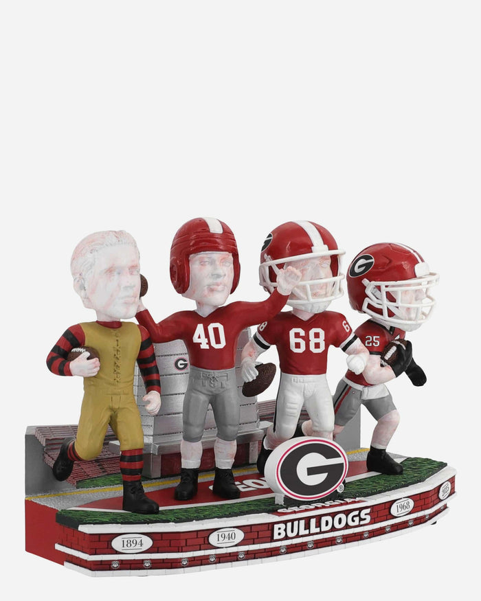 Georgia Bulldogs Football Uniform Timeline Mini Bobblehead Scene FOCO - FOCO.com