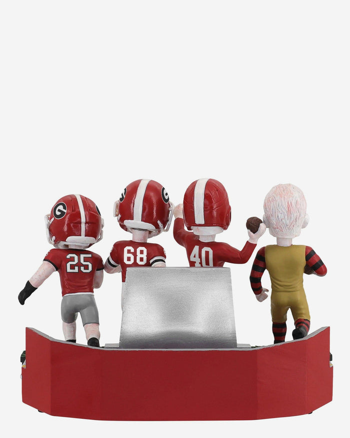 Georgia Bulldogs Football Uniform Timeline Mini Bobblehead Scene FOCO - FOCO.com