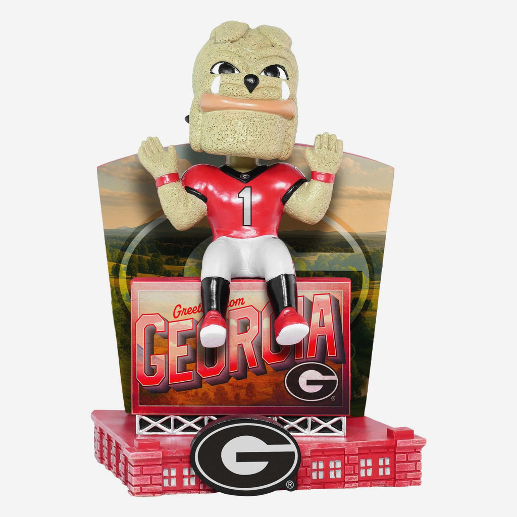 Hairy Dawg Georgia Bulldogs Greetings From Mascot Bobblehead FOCO - FOCO.com