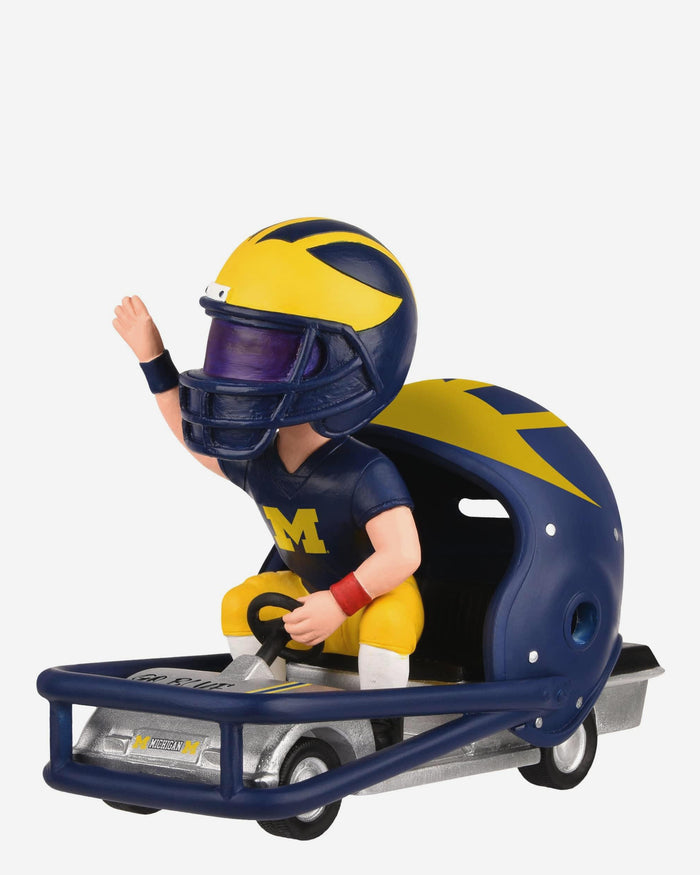 Michigan Wolverines Helmet Cart Mascot Bobblehead FOCO - FOCO.com