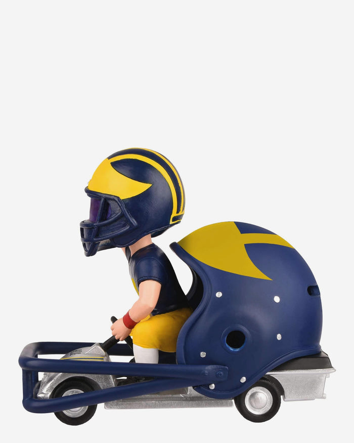 Michigan Wolverines Helmet Cart Mascot Bobblehead FOCO - FOCO.com