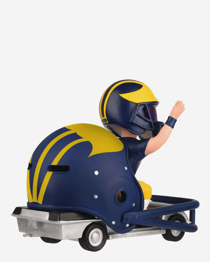Michigan Wolverines Helmet Cart Mascot Bobblehead FOCO - FOCO.com
