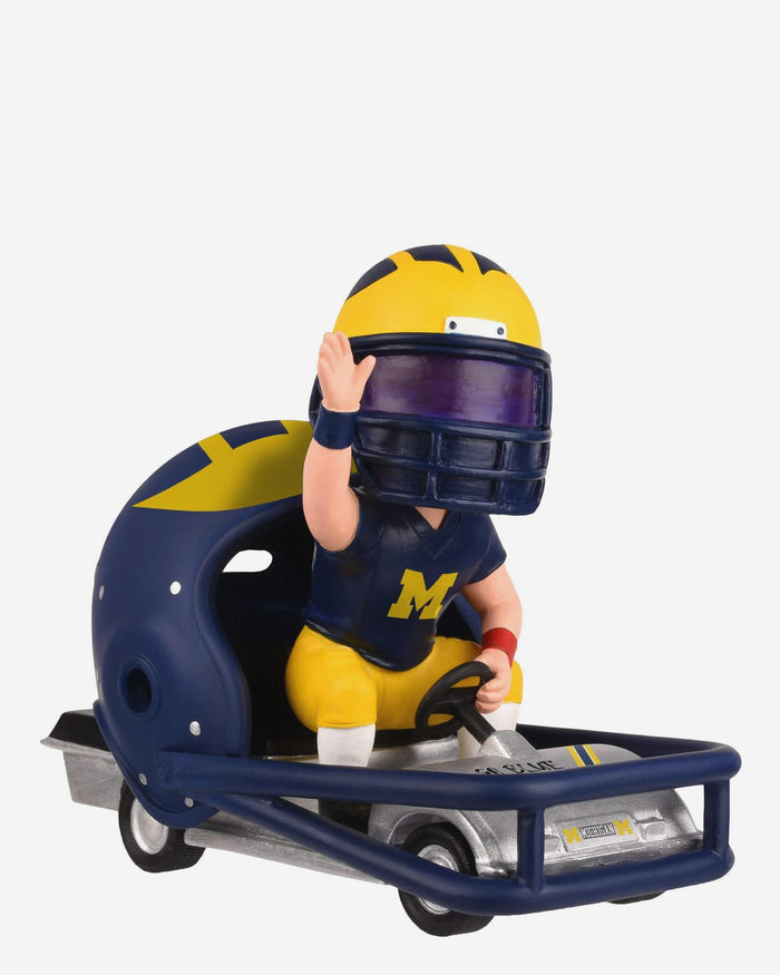 Michigan Wolverines Helmet Cart Mascot Bobblehead FOCO - FOCO.com