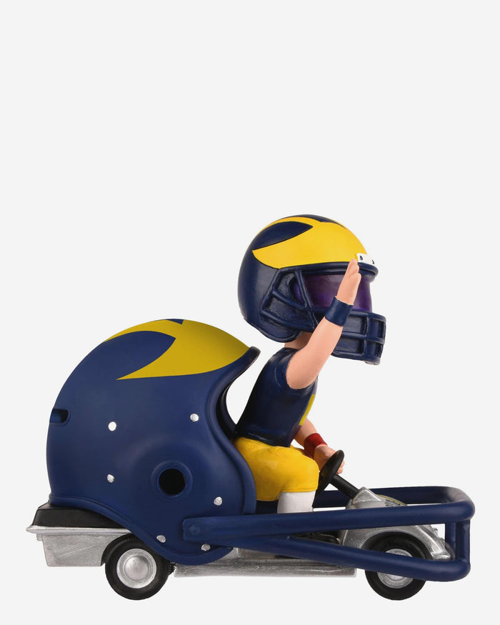 Michigan Wolverines Helmet Cart Mascot Bobblehead FOCO - FOCO.com