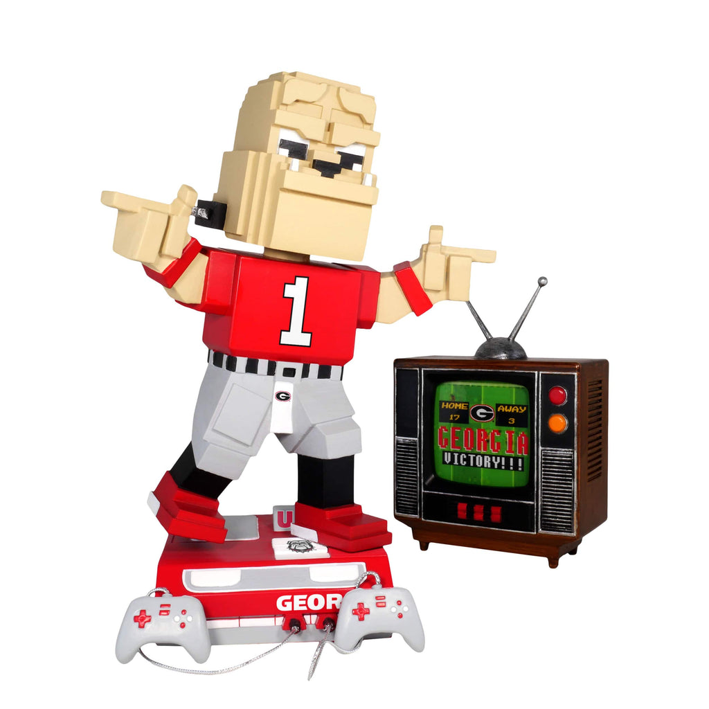 Hairy Dawg Georgia Bulldogs Retro 8 Bit Mascot Bobblehead FOCO - FOCO.com