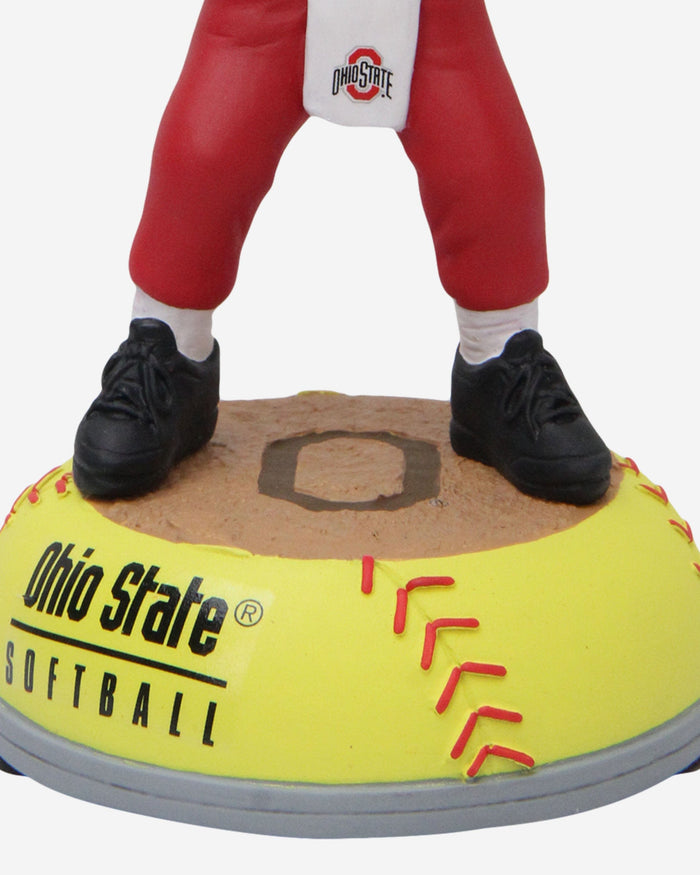 Brutus Buckeye Ohio State Buckeyes Softball Mascot Bobblehead FOCO - FOCO.com