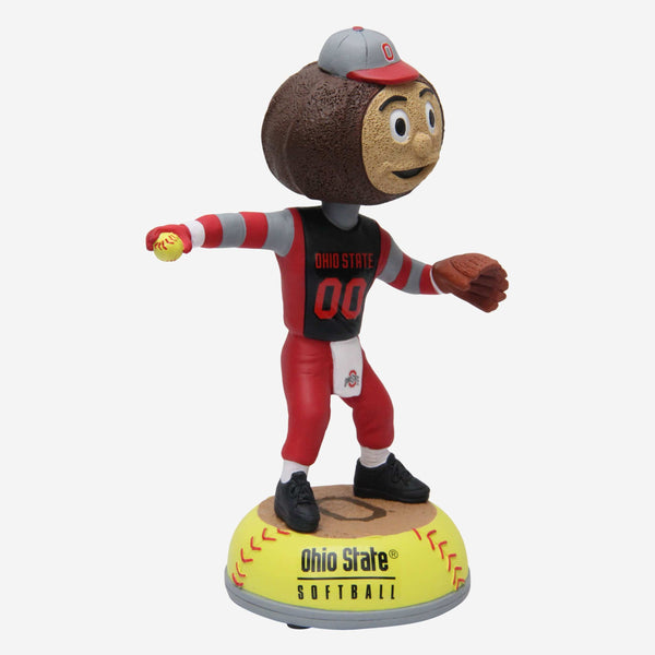 Brutus Buckeye Ohio State Buckeyes Softball Mascot Bobblehead FOCO