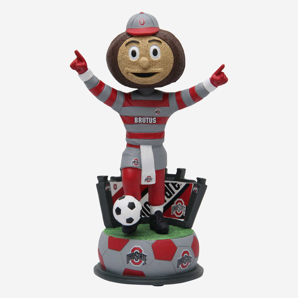 Brutus Buckeye Ohio State Buckeyes Soccer Mascot Bobblehead FOCO - FOCO.com