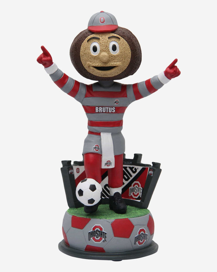 Brutus Buckeye Ohio State Buckeyes Soccer Mascot Bobblehead FOCO - FOCO.com