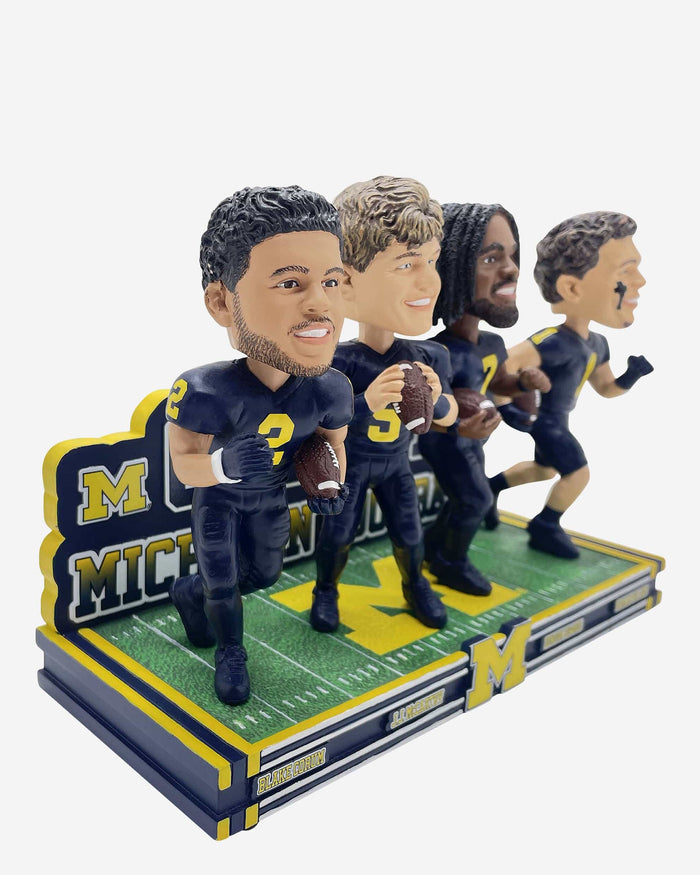 Michigan Wolverines Go Blue Mini Bobblehead Scene FOCO - FOCO.com