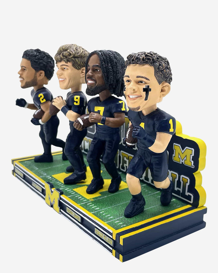 Michigan Wolverines Go Blue Mini Bobblehead Scene FOCO - FOCO.com