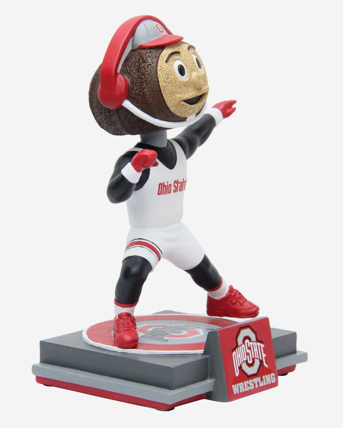 Brutus Buckeye Ohio State Buckeyes Wrestling Mascot Bobblehead FOCO - FOCO.com