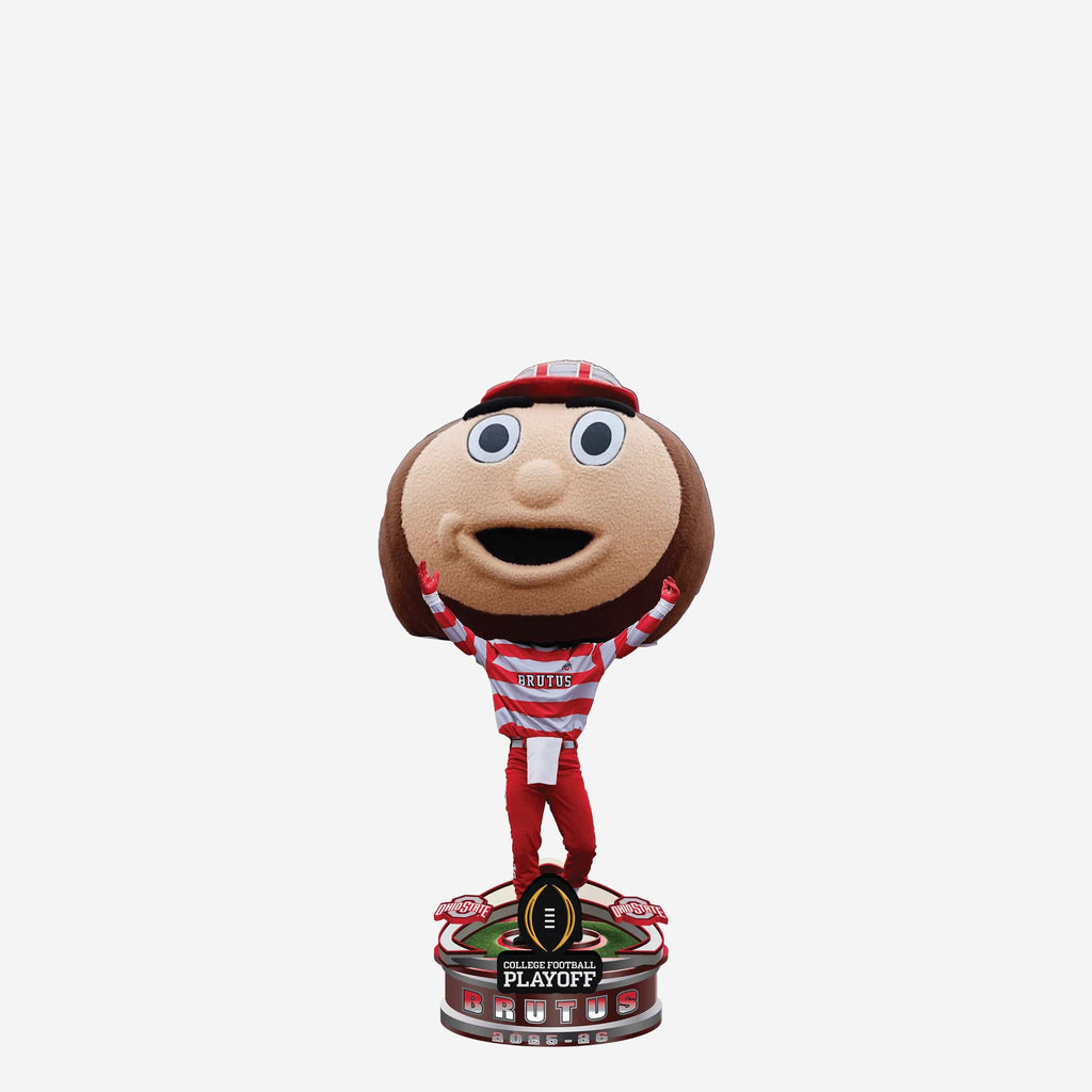 Brutus Buckeye Ohio State Buckeyes 2025 College Football Playoff Mascot Mini Bighead Bobblehead FOCO - FOCO.com