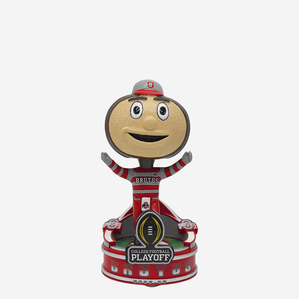 Brutus Buckeye Ohio State Buckeyes 2025 College Football Playoff Mascot Mini Bighead Bobblehead FOCO - FOCO.com