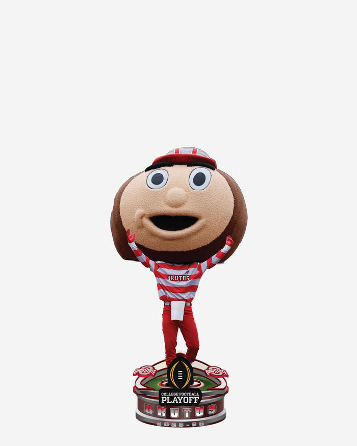 Brutus Buckeye Ohio State Buckeyes 2025 College Football Playoff Mascot Mini Bighead Bobblehead FOCO - FOCO.com