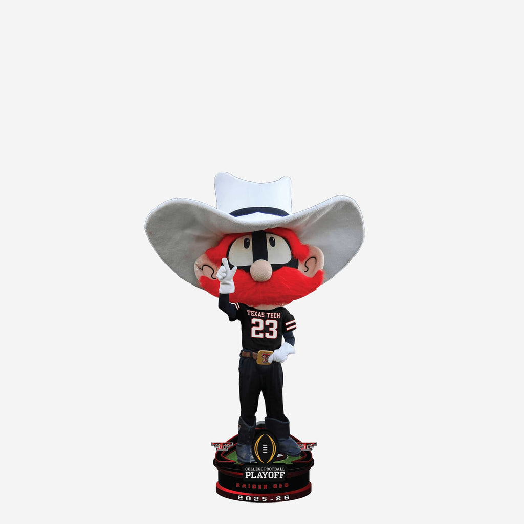 Raider Red Texas Tech Red Raiders 2025 College Football Playoff Mascot Mini Bighead Bobblehead FOCO - FOCO.com