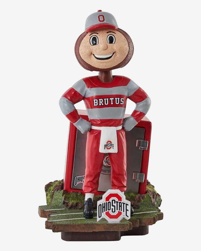 【BOBBLE HEAD】BUCKEYES BRUTUS Brutus Buckeye Ohio State Buckeyes Mascot Bank Bobblehead FOCO