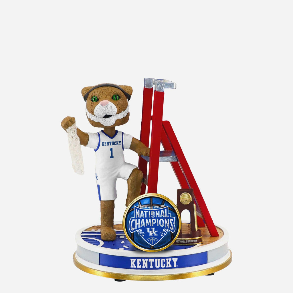 Kentucky Wildcats 2012 Mens Basketball National Champions Cutting the Net Mini Bobblehead Scene FOCO - FOCO.com