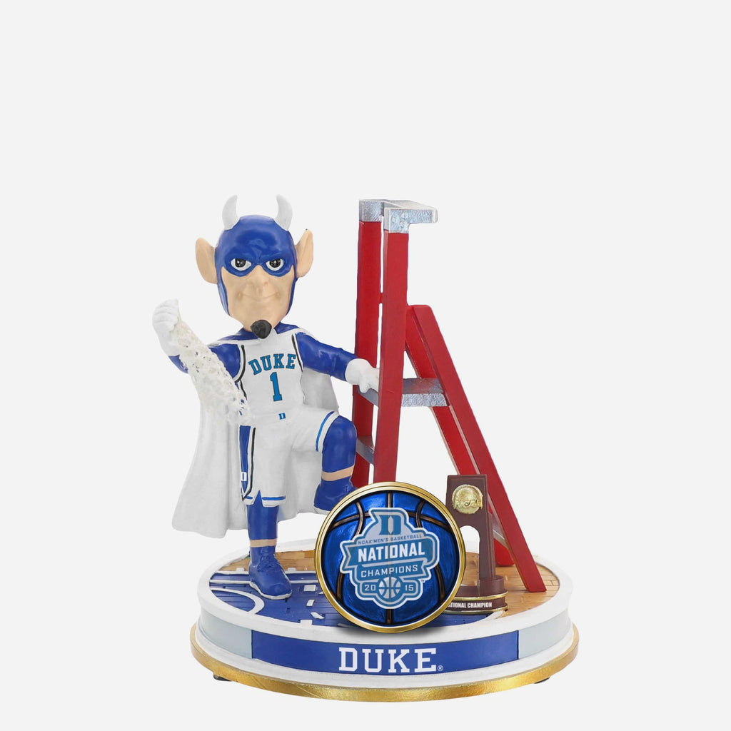 Duke Blue Devils 2015 Mens Basketball National Champions Cutting the Net Mini Bobblehead Scene FOCO - FOCO.com