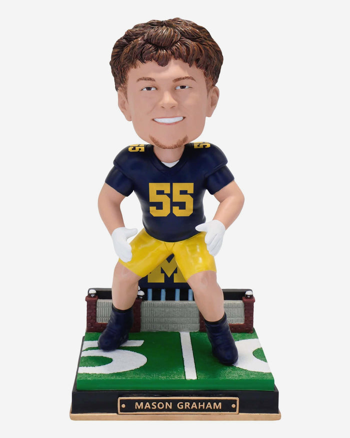 Mason Graham Michigan Wolverines Gates Series Bobblehead FOCO - FOCO.com