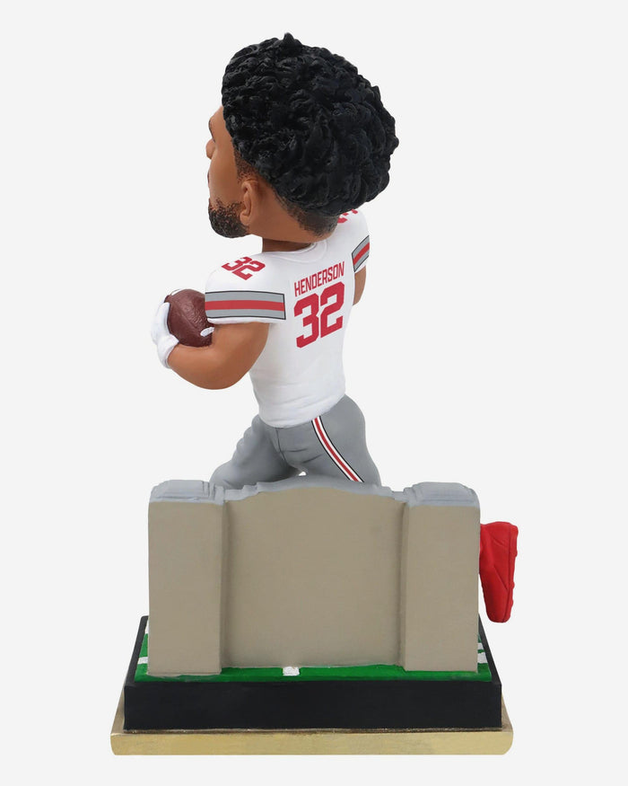 TreVeyon Henderson Ohio State Buckeyes White Jersey Gate Series Bobblehead FOCO - FOCO.com