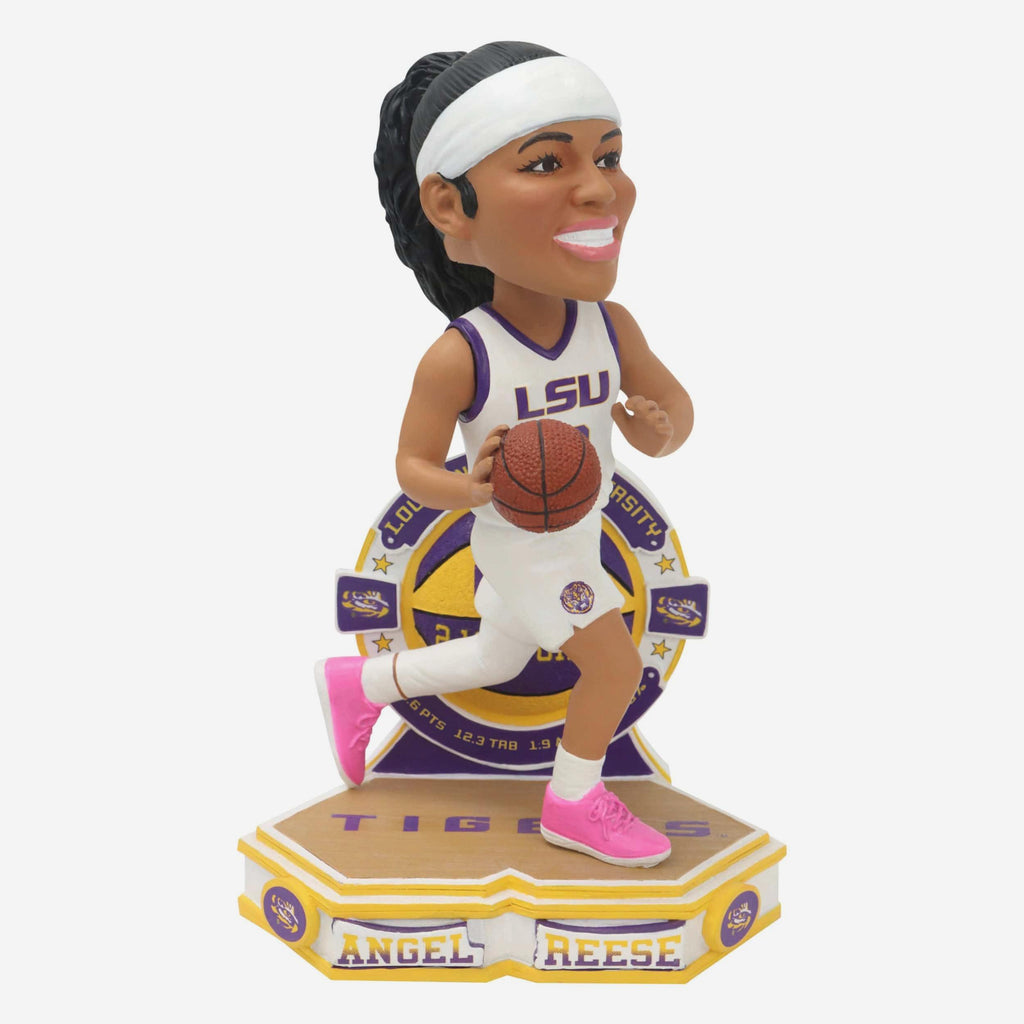 Angel Reese LSU Tigers College Stats Bobblehead FOCO - FOCO.com