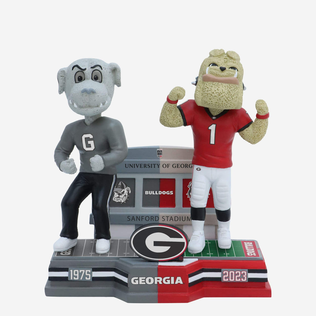 Fluffie & Hairy Dawg Georgia Bulldogs Then and Now Mascot Bobblehead FOCO - FOCO.com