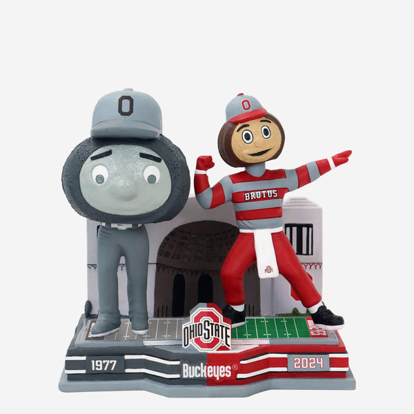 Brutus Buckeye Ohio State Buckeyes Then and Now Mascot Bobblehead FOCO