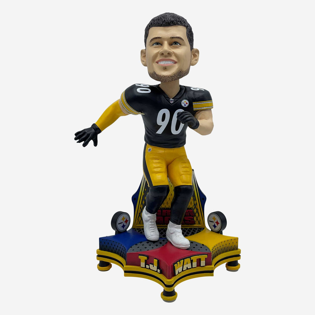 TJ Watt Pittsburgh Steelers 100 Career Sacks Bobblehead FOCO - FOCO.com