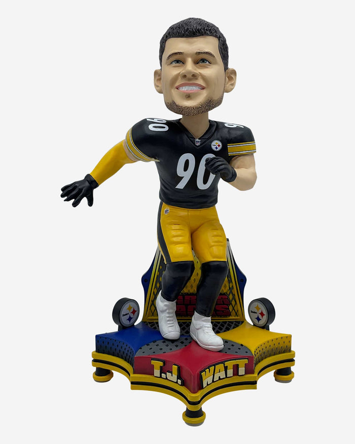 TJ Watt Pittsburgh Steelers 100 Career Sacks Bobblehead FOCO - FOCO.com