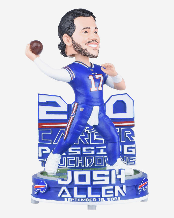 Josh Allen Buffalo Bills 200 Career Touchdowns Bobblehead FOCO - FOCO.com