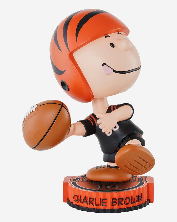 Cincinnati Bengals Charlie Brown Peanuts Bighead Bobblehead FOCO - FOCO.com