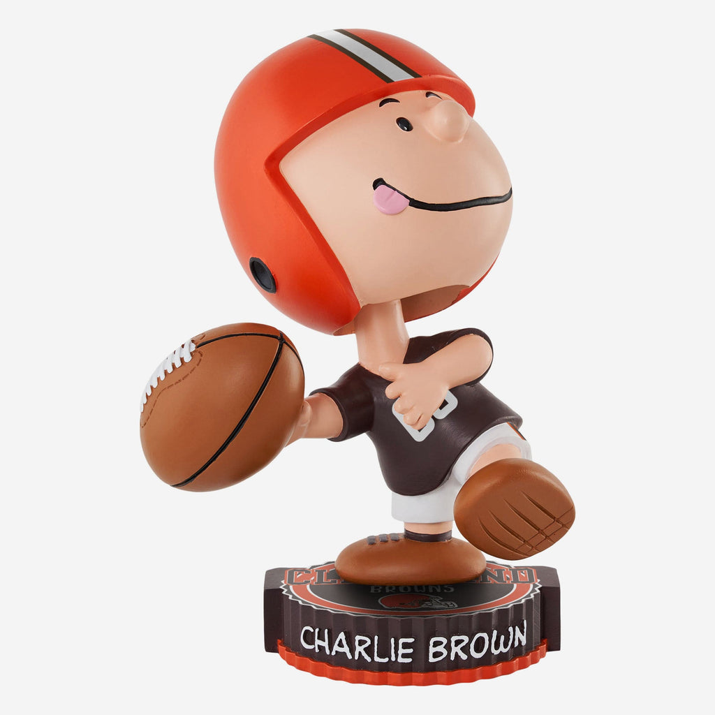 Cleveland Browns Charlie Brown Peanuts Bighead Bobblehead FOCO - FOCO.com