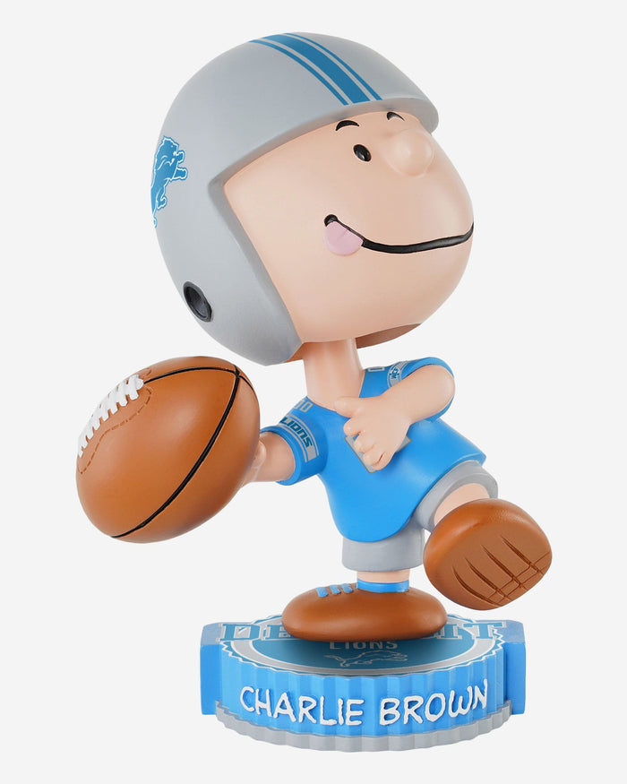 Detroit Lions Charlie Brown Peanuts Bighead Bobblehead FOCO - FOCO.com