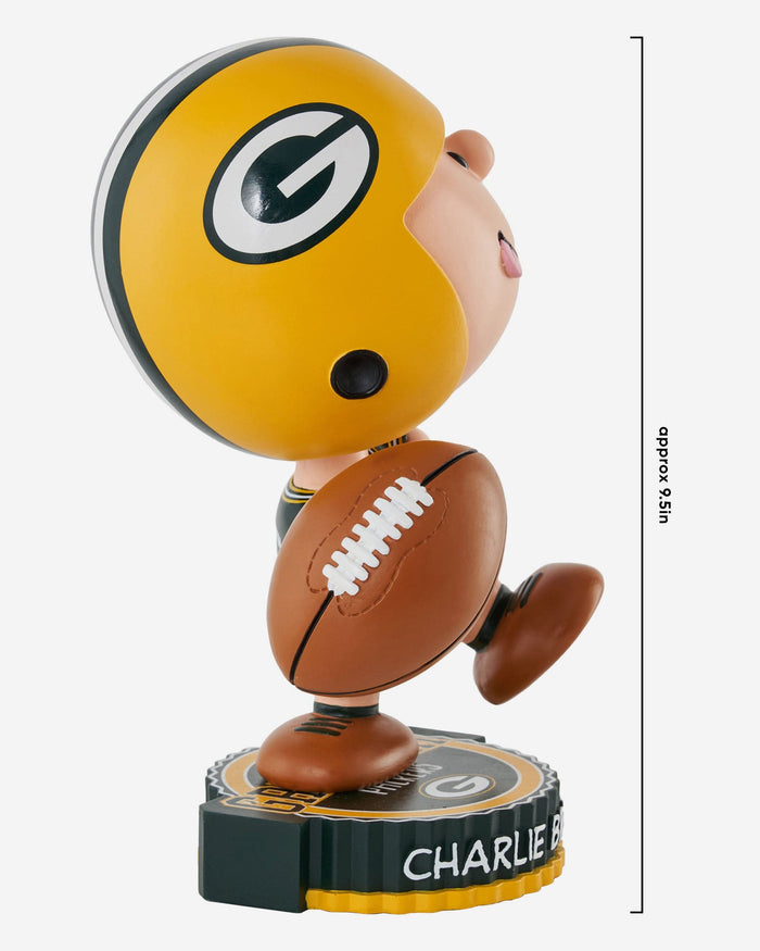 Green Bay Packers Charlie Brown Peanuts Bighead Bobblehead FOCO - FOCO.com