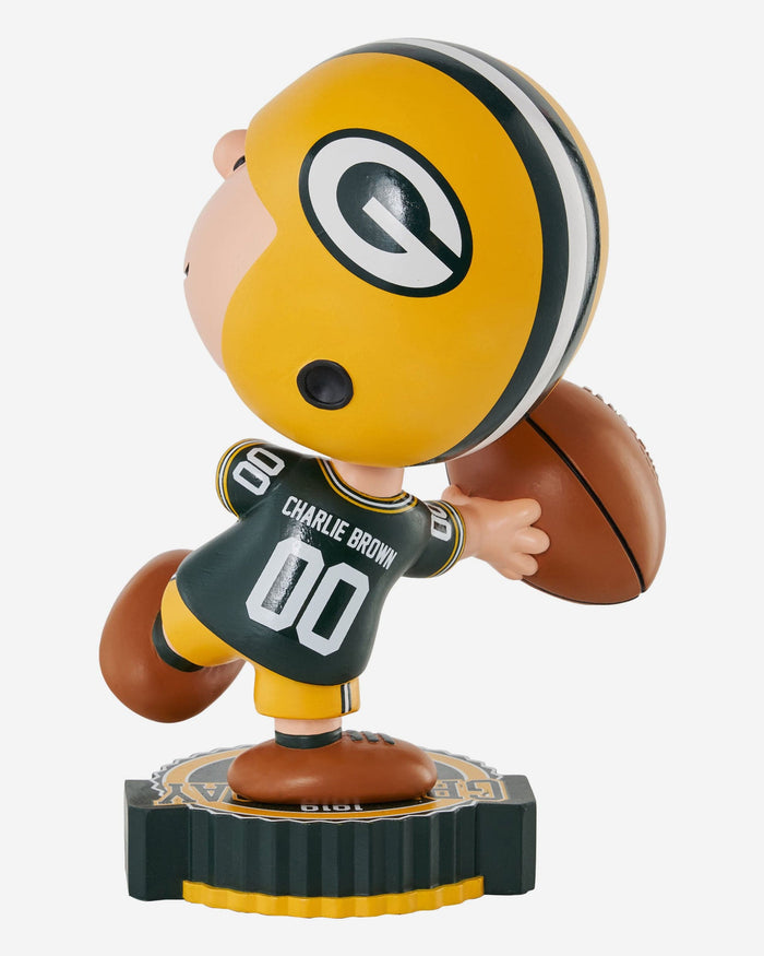 Green Bay Packers Charlie Brown Peanuts Bighead Bobblehead FOCO - FOCO.com
