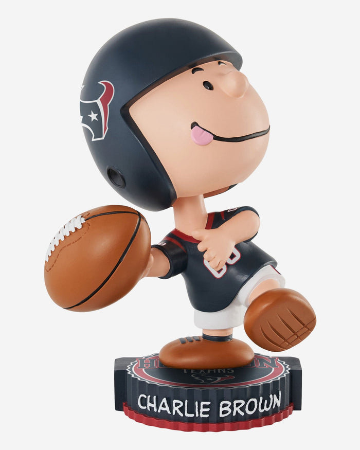 Houston Texans Charlie Brown Peanuts Bighead Bobblehead FOCO