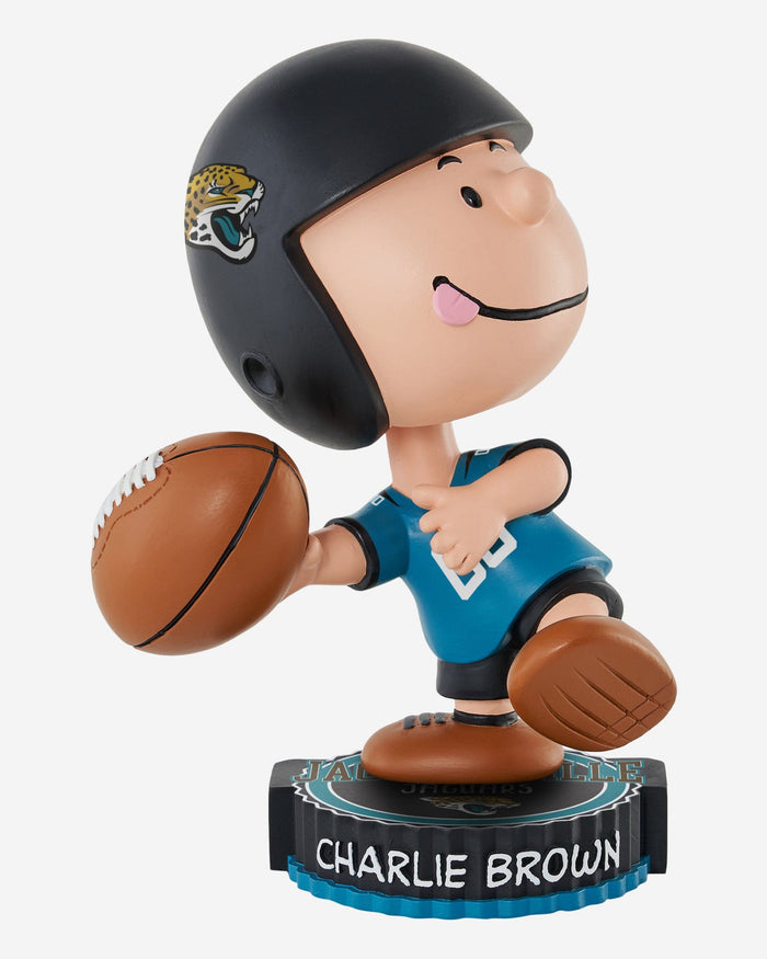 Jacksonville Jaguars Charlie Brown Peanuts Bighead Bobblehead FOCO - FOCO.com