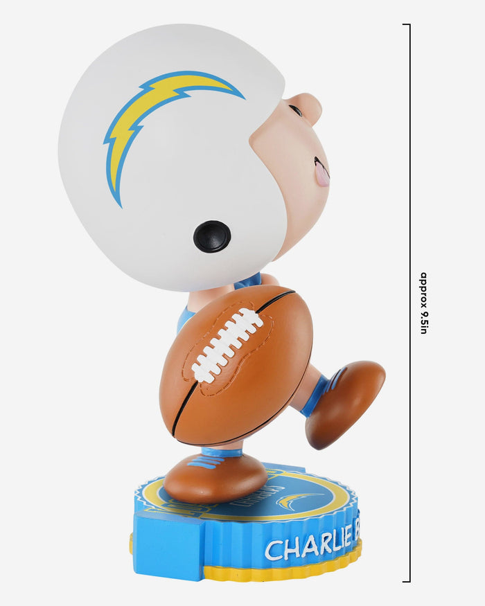 Los Angeles Chargers Charlie Brown Peanuts Bighead Bobblehead FOCO - FOCO.com