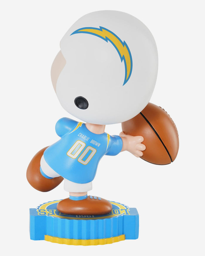 Los Angeles Chargers Charlie Brown Peanuts Bighead Bobblehead FOCO - FOCO.com